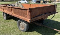 Steel Utility Dump Wagon With Contents Inside