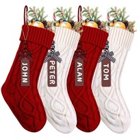 XIMISHOP 4PCS Christmas Stockings, 18inch Large Pe