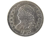 1821 Bust Dime, Large Date