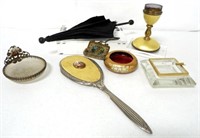 mirror, ashtray, umbrella, trinket box & others
