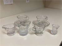 Assorted Clear Glass Lot, as pictured