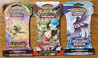 (3) Pokémon Booster Packs #2 - Sealed