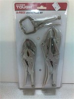 New 5 piece locking pliers tool set