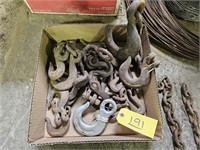 Tow hooks, chains