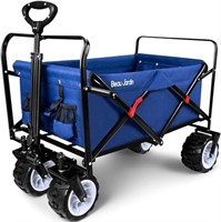 ULN - BEAU JARDIN Folding Wagon Cart 350 Pound Cap