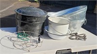 Metal Tubs, Waterbath Canner, Enameled Bowl & ...