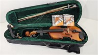 GUC Chinese Made 1/2 Size Violin & Bow w/Case
