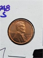 Uncirculated 1948-S Wheat Penny