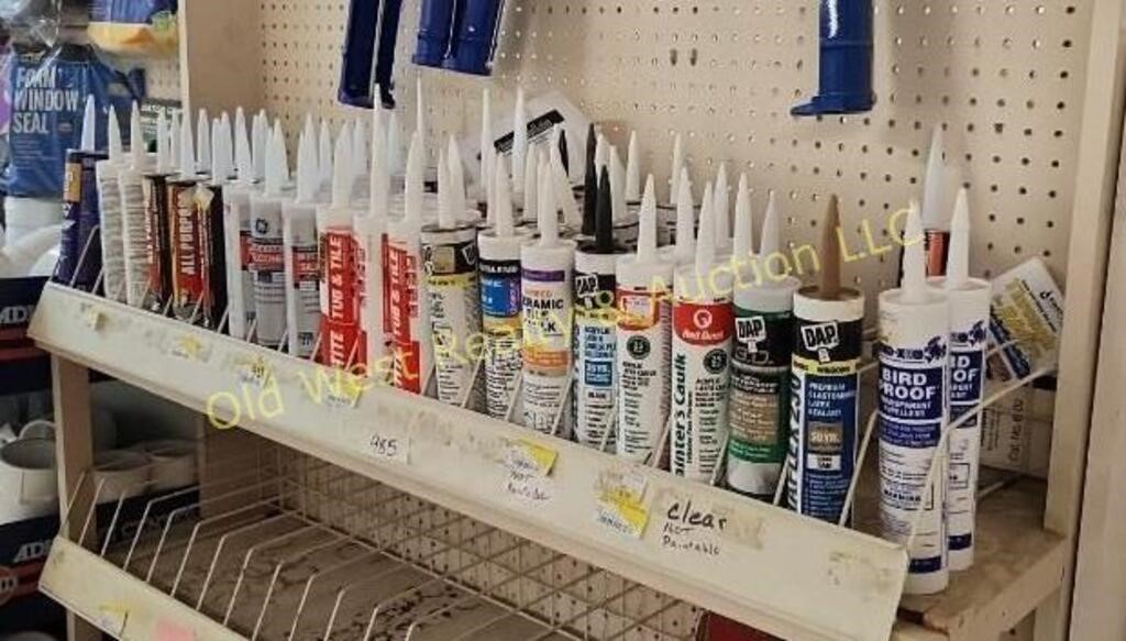 Shelf of Assorted Caulking (#985)