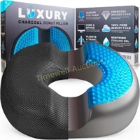 H. Charcoal Donut Pillow for Tailbone Pain (M)