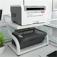 PUNCIA 2 Tiers Wood Desktop Printer Stand