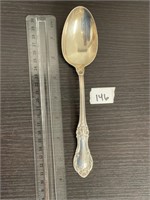 STERLING IS WILD ROSE LARGE SERVING SPOON 2.15 OZT