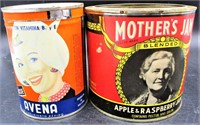 2 Old Food Product Tins