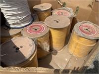 SPOOLS OF YELLOW POLYPRO TWISTED ROPE