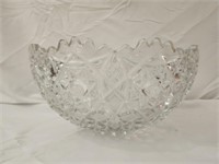 Giant Gorgeous Crystal Glass Bowl