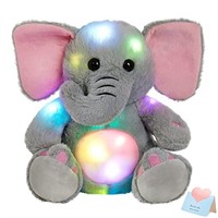 BSTAOFY 13'' Light up Elephant Stuffed Animals Glo
