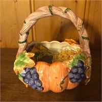 Ceramic Fall Themed Basket