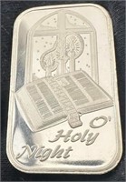 1 troy ounce of .999 silver O HOLY NIGHT EDITION