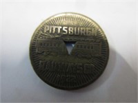 Vintage 1922 Pittsburgh railroad co. Fare token