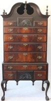 AMERICAN RECONSTRUCTED CHIPPENDALE STYLE HIGHBOY,