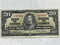 1937 Cdn $20 Bill