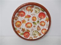 Woodgrain Pumpkins Plates 6 7/8" - 18 Count