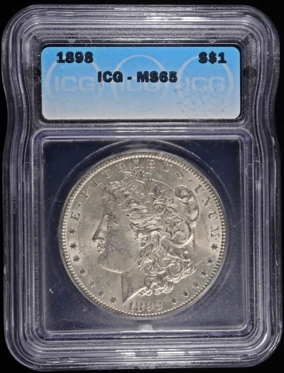 1898 MORGAN DOLLAR ICG MS65