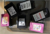 6 Assorted Ink Cartridges-Opened