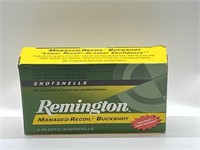 2 Pcs. Remington Managed Recoil Buckshot Ammo