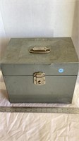 File box, gray color, no key