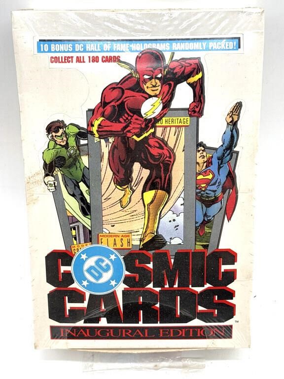 Sealed Box of 1991 DC Cosmic Cards Inaugural