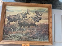 Vintage moose print