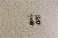 Sterling and Gemstone Pair of Earrings