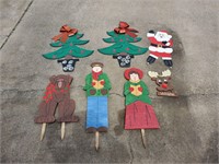 Wood cutouts yard decor