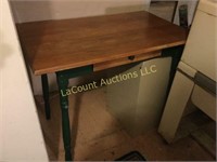 wood table w drawer