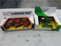 JD Combine and ERTL Farm set