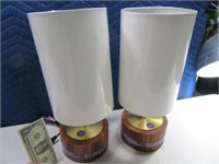 Pair LikeNew Modernistic Touch 16" Lamps
