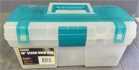 Clear Tool Box W/ Electrical Supplies