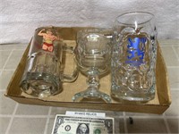 Vintage glasses and mugs hulk hogan Lowenbrau