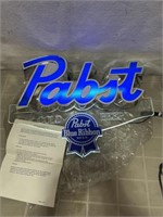 Vintage NOS Pabst Blue Ribbon PBR Beer lighted