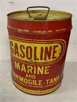 Marine & Snowmobile Tank Gasoline 5 gallon can