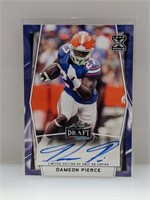 /25 2022 Leaf Draft Dameon Pierce RC Auto Blue