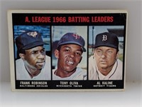 1967 Topps AL Batting Ldrs Robinson/Oliva/Kaline