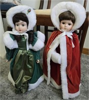 Lot Of Collectible Holiday Porcelain Dolls