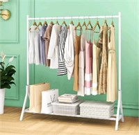 JUISSANO Clothing Rack Garment Coat Rack with Bott