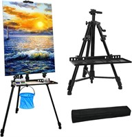Art Easel Stand  20 to 61  Aluminum  Black