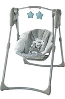 New, Graco Slim Spaces Compact Baby Swing,