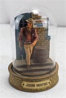 John Wayne Hand Painted Sculpture w/Glass Dome