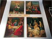 Lot of Antique Religious Icon Lithographs
