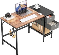 HOMIDEC 40 inch Office Desk with Two Non Woven Dra